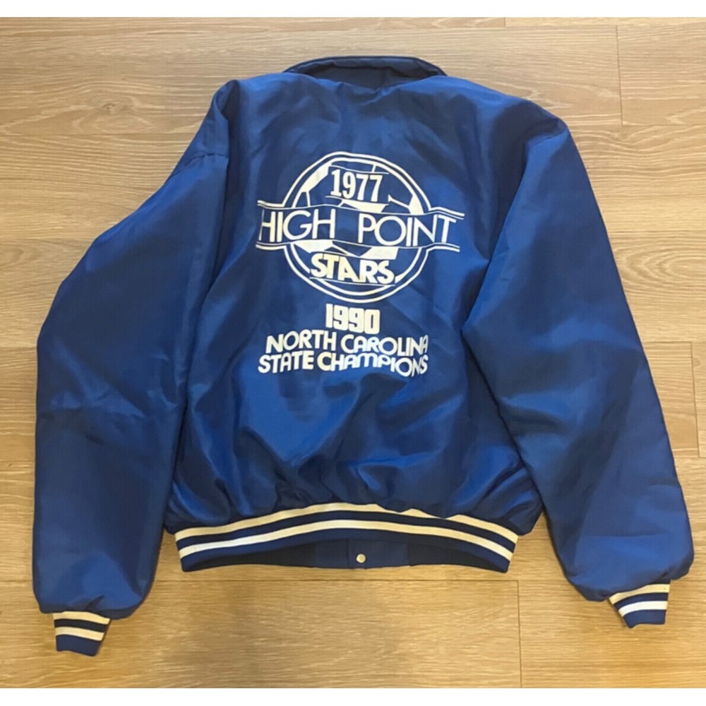 Vintage Windless Jacket High Point Stars NC 1990 State Champions Soccer size XL